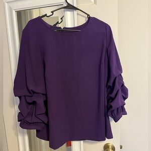 3/4 gathered sleeve blouse